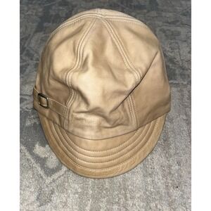 Wilson's Leather Maxima Hat Beige Sz Large /x-large L/XL Women's Buckle Detail